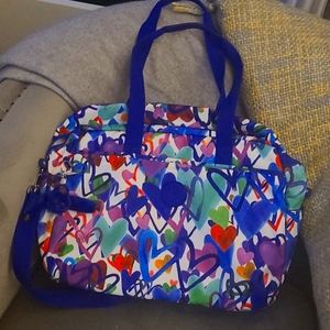 Large Kipling bag, heart design